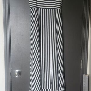 Cupshe Black and White Strapless Dress